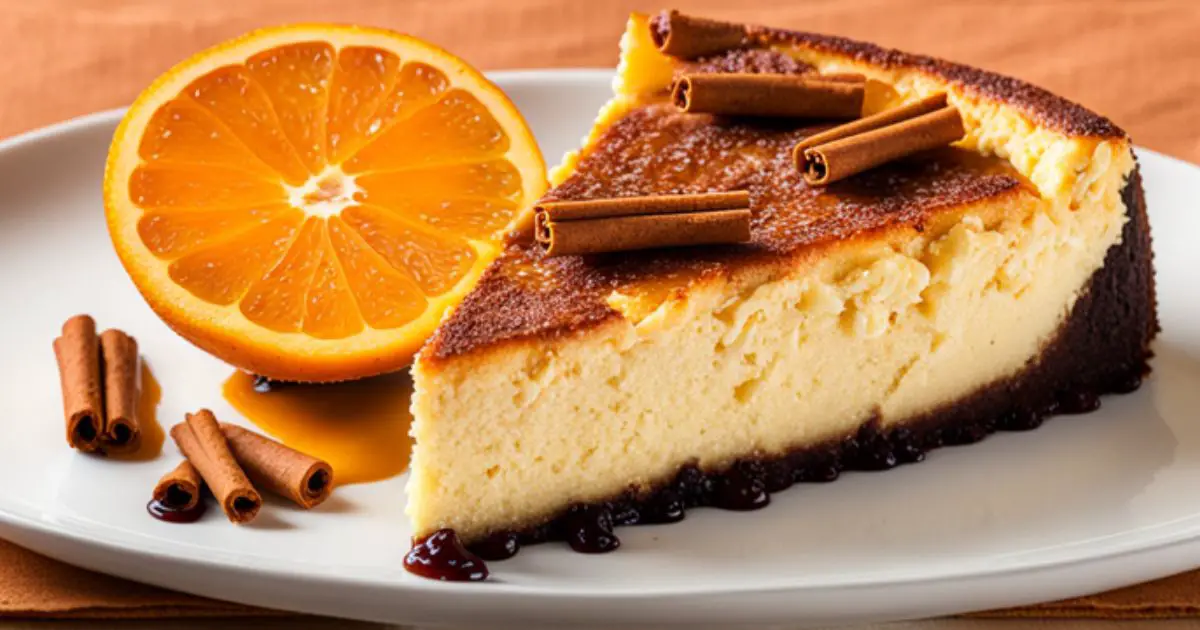 Orange Cinnamon Basque Cheesecake